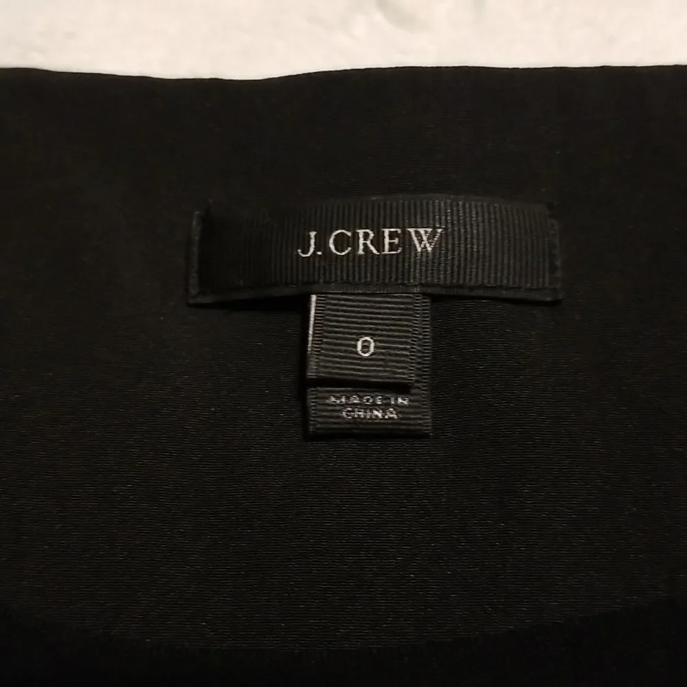J Crew Black Label Dress Women's Black Sleeveless Size 0 Minimalist